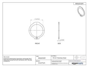 img 1 attached to Standard External Retaining Stainless Passivated