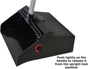 img 2 attached to 🧹 Janico 1085 Commercial Lobby Dustpan Upright with Aluminum Handle, 37” Length, Black