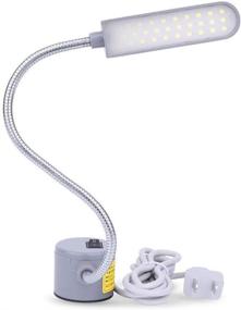 img 4 attached to Enhance Your Sewing Experience with the EVISWIY Sewing Machine Light - 30 LEDs, 6 Watt Flexible Gooseneck Arm Lamp in Gray