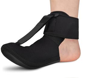 img 4 attached to 🌿 OneBrace Plantar Fasciitis Night Splint Sock - Soft Stretching Boot Splint for Aching Feet & Heel Relief, Achilles Tendonitis Foot Support Brace - Medium