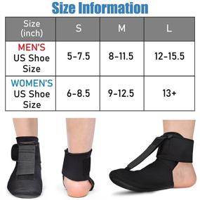 img 3 attached to 🌿 OneBrace Plantar Fasciitis Night Splint Sock - Soft Stretching Boot Splint for Aching Feet & Heel Relief, Achilles Tendonitis Foot Support Brace - Medium