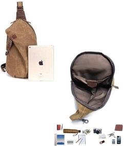 img 3 attached to 🎒 Versatile Canvas Crossbody Casual Backpack for Everyday Use