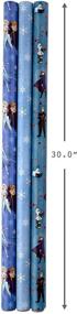 img 2 attached to 🎁 Hallmark Disney's Frozen 2 Wrapping Paper: 3-Pack with Cut Lines - Perfect for Birthdays, Christmas, Kids Parties, or Any Occasion - 105 sq. ft. ttl.