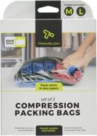 🛄 efficiently pack with travelon compression packing set - medium size and 1 large logo
