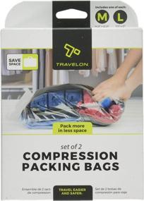 img 4 attached to 🛄 Efficiently Pack with Travelon Compression Packing Set - Medium Size and 1 Large
