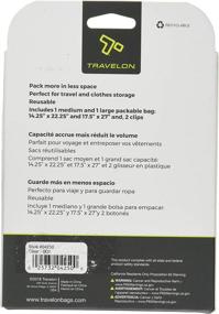 img 3 attached to 🛄 Efficiently Pack with Travelon Compression Packing Set - Medium Size and 1 Large