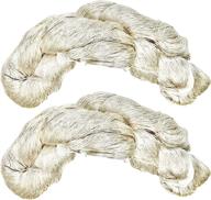 🧶 revolution fibers mulberry silk lace yarn | 100% pure off-white (undyed) | 20/2 silk | 100g - 1000yds hank | weaving, crafting, crochet, knitting (1-pack) logo