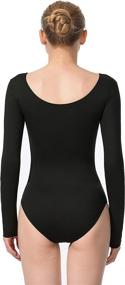 img 1 attached to 👯 MOLLDAN Women's Dance Leotard Collection: Long Sleeve, Short Sleeve, and Sleeveless Options for Adult Team Ballet Dancewear