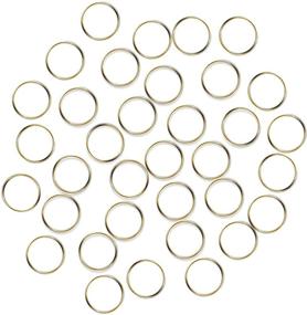 img 4 attached to Fushing 100Pcs Gold Stainless Split Rings - Crystal Chandelier Connectors for Curtain, Suncatchers, Crystal Garland, Necklaces, Keys, Earrings, Jewelry Making (12mm)