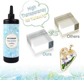 img 2 attached to 🔮 LET'S RESIN UV Resin - 500g, Hard Type Crystal Clear Casting & Coating Epoxy Resin, Transparent UV Curing Glue for Jewelry Making, with UV Resin Molds and Sunlight Activation