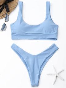 img 2 attached to Shop the Trendy Selection of ZAFUL Womens Bikini Swimsuits and Cover Ups