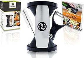 img 2 attached to The Original Zoodle Slicer: Complete Vegetable Spiralizer Bundle with 🥒 Cleaning Brush, Peeler & Recipe eBook (Handheld) - Effortlessly Create Delicious Zoodles!