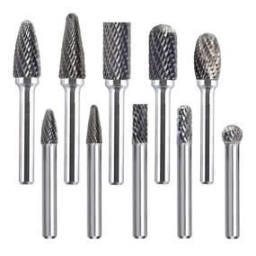 img 4 attached to Ultimate Precision: Double Cut Carbide Rotary Burr for Finest Material Shaping