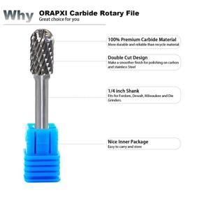 img 3 attached to Ultimate Precision: Double Cut Carbide Rotary Burr for Finest Material Shaping