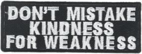 img 1 attached to 🏍️ Don't Confuse My Kindness with Weakness: Motorcycle Biker Vest Patch - PAT-3054