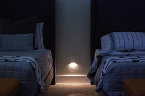 img 2 attached to 🔌 SnapPower GuideLight 2 - 3 Pack LED Light Bar Night Light for Outlets - Automatic On/Off Sensor - Electrical Outlet Wall Plate with LED Night Lights (Duplex, White) - New Version