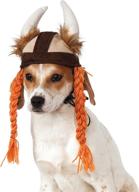 🐶 adorable viking hat for pets with braids - enhancing their charm in style! logo