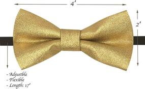 img 3 attached to Toddlers Adjustable Bowtie Accessories Metallic