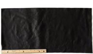 a-1 black lightweight cowhide upholstery leather piece - 12 x 24 inches (2 sf) logo