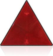 🚗 high visibility red safety reflectors for various vehicles and applications - 6'' with 304 screws (1 pack) logo