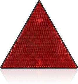 img 3 attached to 🚗 High Visibility Red Safety Reflectors for Various Vehicles and Applications - 6'' with 304 Screws (1 Pack)