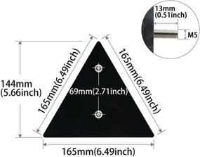 img 1 attached to 🚗 Высокая видимость красных светоотражающих элементов безопасности для различных транспортных средств и применений - 6'' с 304 винтами (1 упаковка)