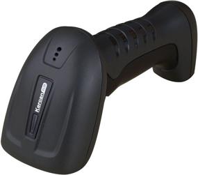 img 4 attached to 📱 Kercan Wireless Cordless Handheld Barcode Scanner Reader Kit - Black, 32-bit Decoder, Anti-Interference, Portable, Optical Laser, Optional USB, Waterproof, Durable, Long-lasting Battery