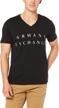 armani exchange cotton shirt black men's clothing logo