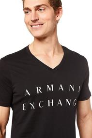 img 2 attached to Armani Exchange Cotton Shirt Black Men's Clothing
