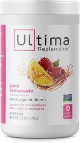 img 4 attached to 🍋 Ultima Replenisher Hydrating Electrolyte Powder: Pink Lemonade, Sugar Free, 0 Calories, 0 Carbs - Gluten-Free, Keto, Non-GMO with Magnesium, Potassium, Calcium (90 Servings)