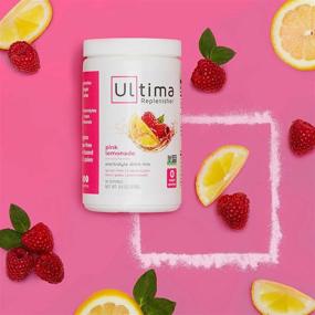 img 2 attached to 🍋 Ultima Replenisher Hydrating Electrolyte Powder: Pink Lemonade, Sugar Free, 0 Calories, 0 Carbs - Gluten-Free, Keto, Non-GMO with Magnesium, Potassium, Calcium (90 Servings)
