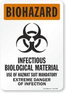 🧪 biohazard infectious biological material smartsign logo