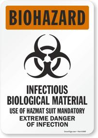 img 4 attached to 🧪 Biohazard Infectious Biological Material SmartSign