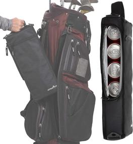 img 2 attached to 🏌️ Athletico Golf Cooler Bag: Insulated Soft Sided Cooler for 6 Cans or 2 Wine Bottles (Black) - Keep Your Refreshments Chilled on the Golf Course