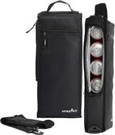 🏌️ athletico golf cooler bag: insulated soft sided cooler for 6 cans or 2 wine bottles (black) - keep your refreshments chilled on the golf course logo