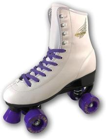 img 4 attached to 🦉 Owlsome Classic High Top Roller Skates - Soft Faux Leather, Adult & Youth Sizes