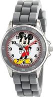 🐭 mickey mouse analog quartz grey watch for disney kids – mk1242: delightfully timeless! logo