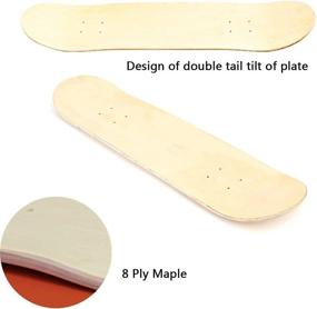 img 2 attached to 🛹 High-Quality Ageofone Blank Skateboard Decks - Maple Skateboard Decks 8.0'' for Optimal Performance