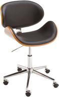 sunpan modern quinn office chair: sleek onyx design for ultimate comfort and style logo