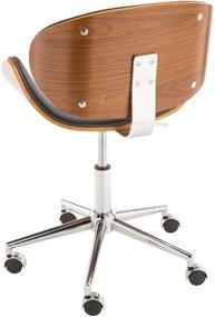 img 3 attached to Sunpan Modern Quinn Office Chair: Sleek Onyx Design for Ultimate Comfort and Style