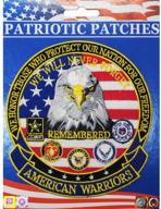 american warriors 5 inches patch logo