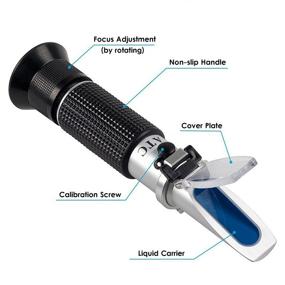 img 3 attached to 🍷 iTavah Brix Refractometer for Wine Making and Beer Brewing with ATC, Dual Scale - Brix 0-32%, Specific Gravity 1.000-1.130