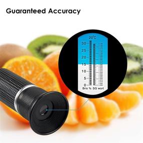 img 1 attached to 🍷 iTavah Brix Refractometer for Wine Making and Beer Brewing with ATC, Dual Scale - Brix 0-32%, Specific Gravity 1.000-1.130