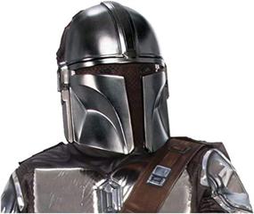 img 4 attached to Premium Kids' Beskar Half Mask from Rubies Mandalorian - Authentic Replica for Super Fans!