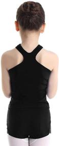 img 2 attached to 👗 Stylish Inlzdz Sleeveless Turtleneck Girls' Clothing: Perfect Gymnastics Dancewear