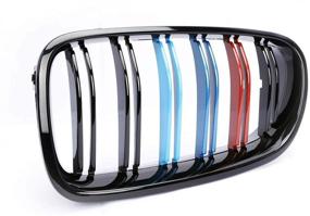 img 1 attached to Enhance Your BMW M5 F10's Aesthetics with SHENGYAWAUTO M-Color Front Kidney Grill Grille (2009-2016 Sedan)