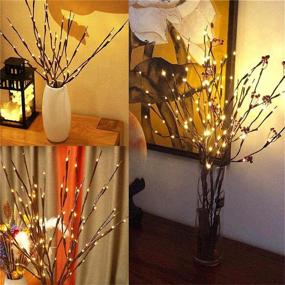 img 1 attached to 🌲 AMARS 3pcs Lighted LED Branch Lights with Timer Battery Operated Fairy Spirit Decorative Twig Tree for Home Living Room Vase Christmas Decorations (29inch, Auto 6H ON/18H Off, Warm White)