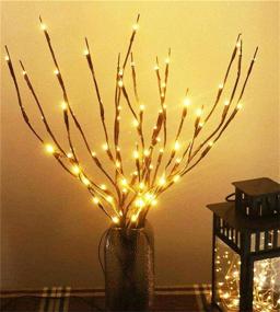 img 4 attached to 🌲 AMARS 3pcs Lighted LED Branch Lights with Timer Battery Operated Fairy Spirit Decorative Twig Tree for Home Living Room Vase Christmas Decorations (29inch, Auto 6H ON/18H Off, Warm White)