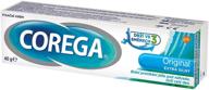 💪 corega extra strong denture adhesive cream original - 40g logo