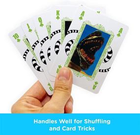 img 1 attached to 🎴 AQUARIUS Beetlejuice Playing Cards - Officially Licensed Beetlejuice Themed Deck of Cards for Card Games - Poker Size - Collectible Merchandise